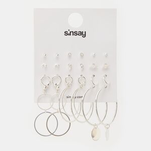 Sinsay - 12 pár fülbevaló - Ezüst