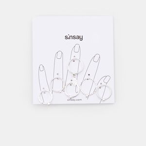 Sinsay - 6 darabos gyűrű - Ezüst
