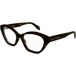 Alexander McQueen AM0360O 002 ONE SIZE (52) Havana Férfi Dioptriás szemüvegek