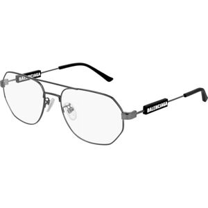 Balenciaga BB0117O 001 ONE SIZE (57) Ezüst Unisex Dioptriás szemüvegek