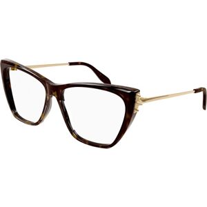 Alexander McQueen AM0341O 002 ONE SIZE (55) Havana Férfi Dioptriás szemüvegek