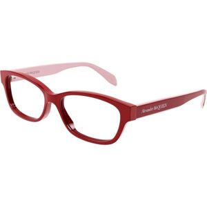 Alexander McQueen AM0344O 004 ONE SIZE (53) Vörös Férfi Dioptriás szemüvegek