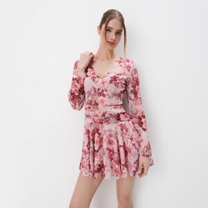 Mohito - Virágos mini ruha - Rózsaszín