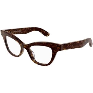 Alexander McQueen AM0381O 002 ONE SIZE (47) Havana Férfi Dioptriás szemüvegek