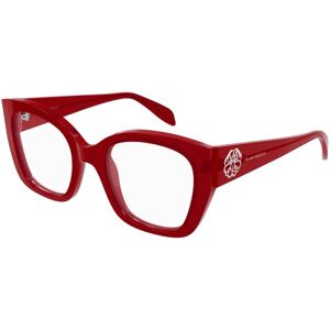 Alexander McQueen AM0379O 003 ONE SIZE (52) Vörös Férfi Dioptriás szemüvegek