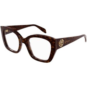Alexander McQueen AM0379O 002 ONE SIZE (52) Havana Férfi Dioptriás szemüvegek
