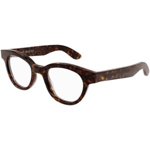 Alexander McQueen AM0384O 002 ONE SIZE (47) Havana Unisex Dioptriás szemüvegek