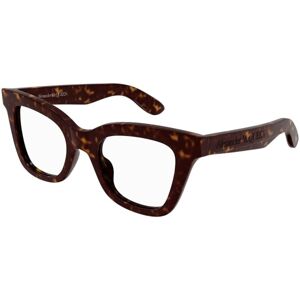 Alexander McQueen AM0394O 002 ONE SIZE (49) Havana Férfi Dioptriás szemüvegek