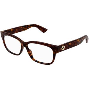 Gucci GG1341O 002 ONE SIZE (55) Havana Férfi Dioptriás szemüvegek