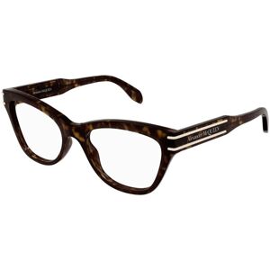 Alexander McQueen AM0401O 002 ONE SIZE (53) Havana Férfi Dioptriás szemüvegek