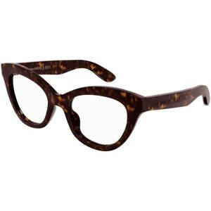 Alexander McQueen AM0395O 002 ONE SIZE (52) Havana Férfi Dioptriás szemüvegek