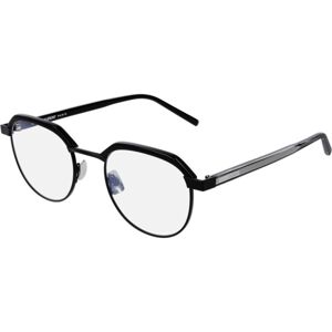 Saint Laurent SL124 004 ONE SIZE (50) Fekete Unisex Dioptriás szemüvegek