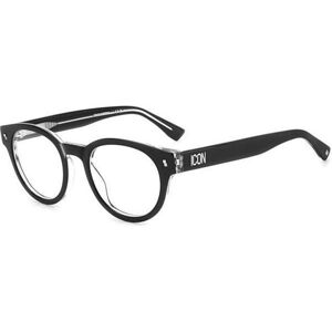 Dsquared2 ICON0014 7C5 ONE SIZE (49) Fekete Női Dioptriás szemüvegek