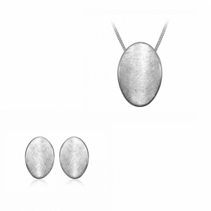SOFIA ezüst szett fülbevaló, medál és lánc  szett AEAE5599/R7+AEAP3971/R7