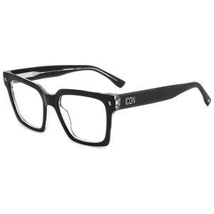 Dsquared2 ICON0019 7C5 ONE SIZE (52) Fekete Férfi Dioptriás szemüvegek