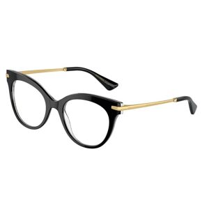 Dolce & Gabbana DG3392 3299 ONE SIZE (52) Fekete Férfi Dioptriás szemüvegek