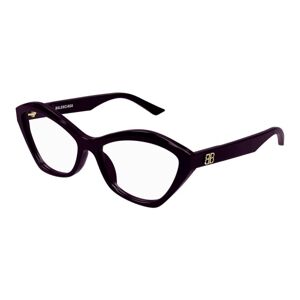 Balenciaga BB0341O 003 ONE SIZE (56) Lila Férfi Dioptriás szemüvegek