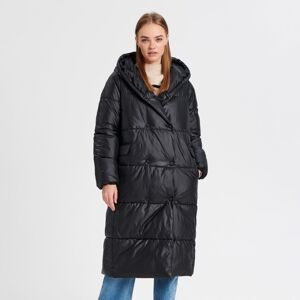 Sinsay - Steppelt kapucnis kabát - Fekete