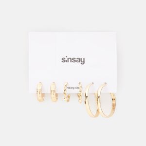 Sinsay - 3 pár fülbevaló - Arany