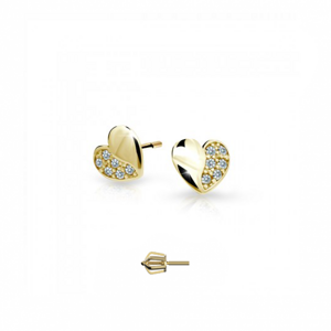 CUTIE DIAMONDS arany szív fülbevaló C2160  fülbevaló ND2160-30-D-X-1