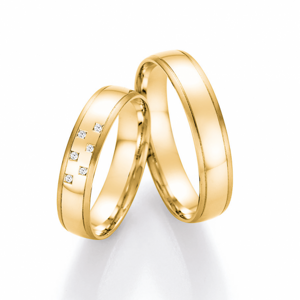 Nászút arany gyűrűk  karikagyűrű 66/41110-045YG+66/41120-045YG