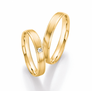 Nászút arany gyűrűk  karikagyűrű 66/41070-035YG+66/41080-035YG