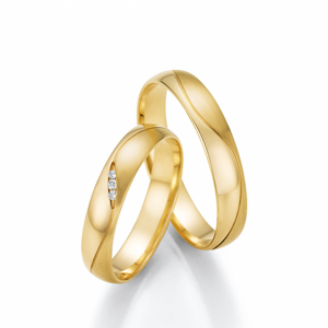 Nászút arany gyűrűk  karikagyűrű 66/61010-040YG+66/61020-040YG