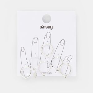 Sinsay - 6 darab gyűrű - Ezüst
