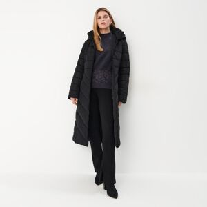 Mohito - Steppelt kabát megkötős derékövvel - Fekete