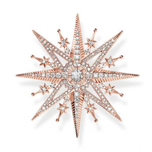 THOMAS SABO bross Star with pink stones rose gold  bross X0281-578-14