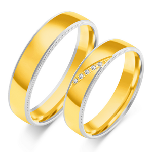 SOFIA arany női karikagyűrű  karikagyűrű ZSOE-378WYG+WG