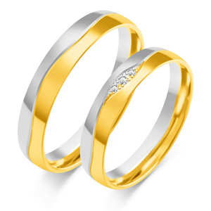 SOFIA arany férfi karikagyűrű  karikagyűrű ZSOE-392MYG+WG