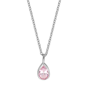 ESPRIT ezüst nyaklánc rózsaszín cirkóniával  nyaklánc ESNL01601142