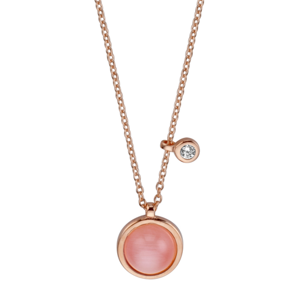 ESPRIT ezüst nyaklánc rózsaszín kövekkel  nyaklánc ESNL00951342