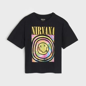 Sinsay - Nirvana póló - Fekete