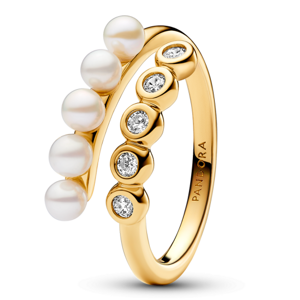 PANDORA aranyozott Timeless gyöngy gyűrű  gyűrű 163146C01