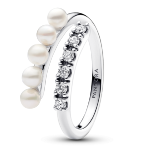 PANDORA gyűrű Gyöngyök és cirkóniák  gyűrű 193145C01