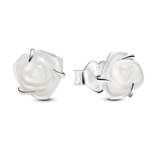 PANDORA Fehér rózsa fülbevaló  fülbevaló 293209C01