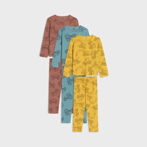 Sinsay - 3 darabos pizsamaszett - Többszínű
