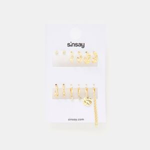 Sinsay - 12 pár fülbevaló - Arany