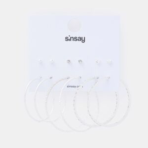 Sinsay - 6 pár fülbevaló - Ezüst
