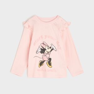 Sinsay - Minnie Mouse hosszú ujjú póló - Rózsaszín