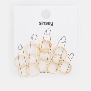 Sinsay - 12 darabos gyűrű - Arany