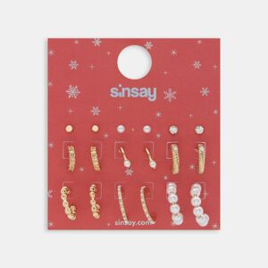 Sinsay - 9 pár fülbevaló - Arany