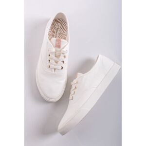 Fehér vászon tornacipő 1-23604