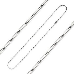 Minőségi acél nyaklánc - vágott hasáb láncszemek - Vastagság: 1.5 mm